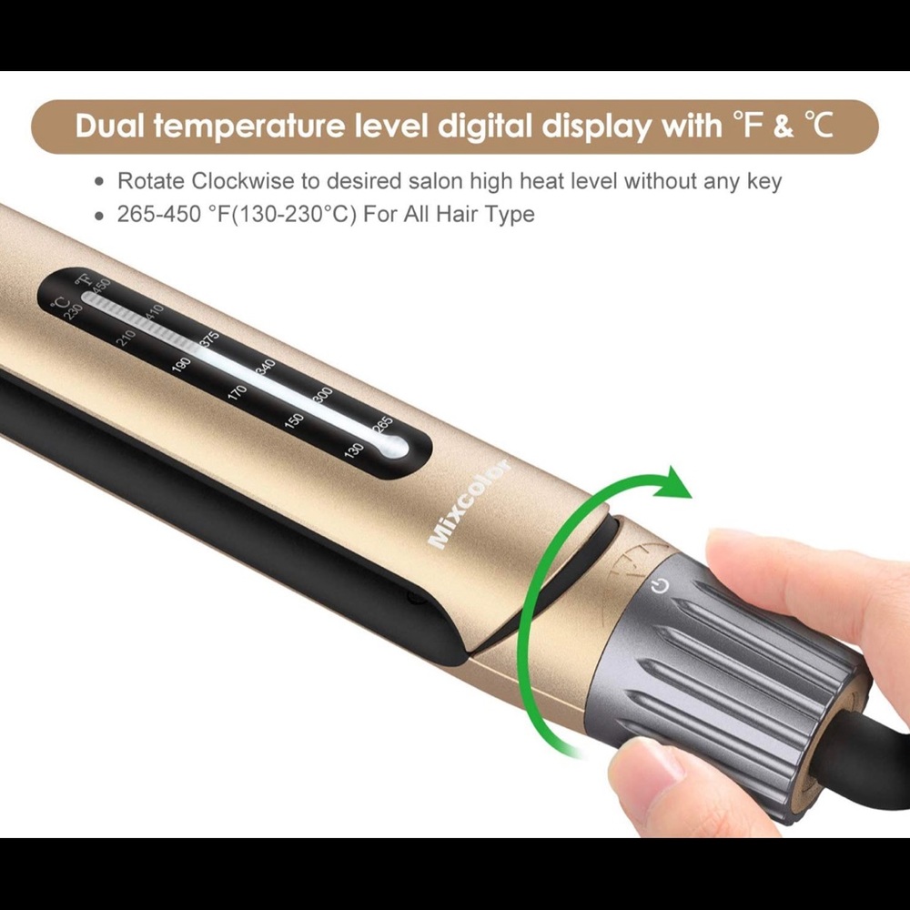 Professional Ceramic Tourmaline Flat Iron Hair Straightener and Curler
